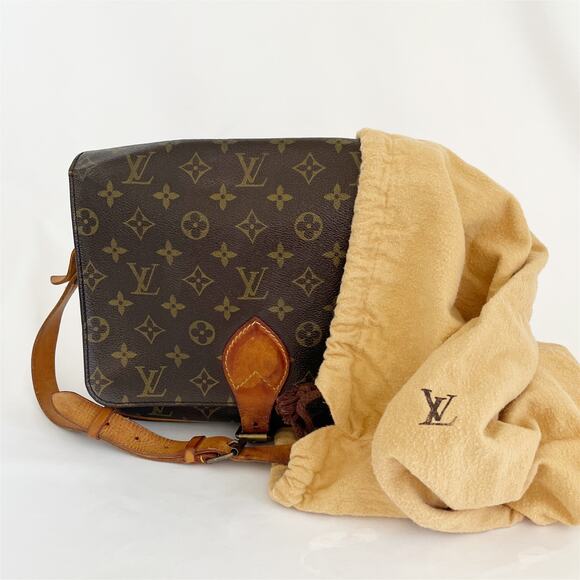 LOUIS VUITTON Vintage Monogram Canvas Cartouchiere GM Crossbody - Picture 15 of 15